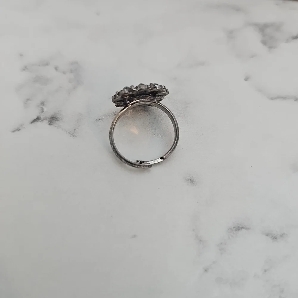 3 Pcs Adjustable Fashion Rings Gold Silver Blue Country Southern Girl